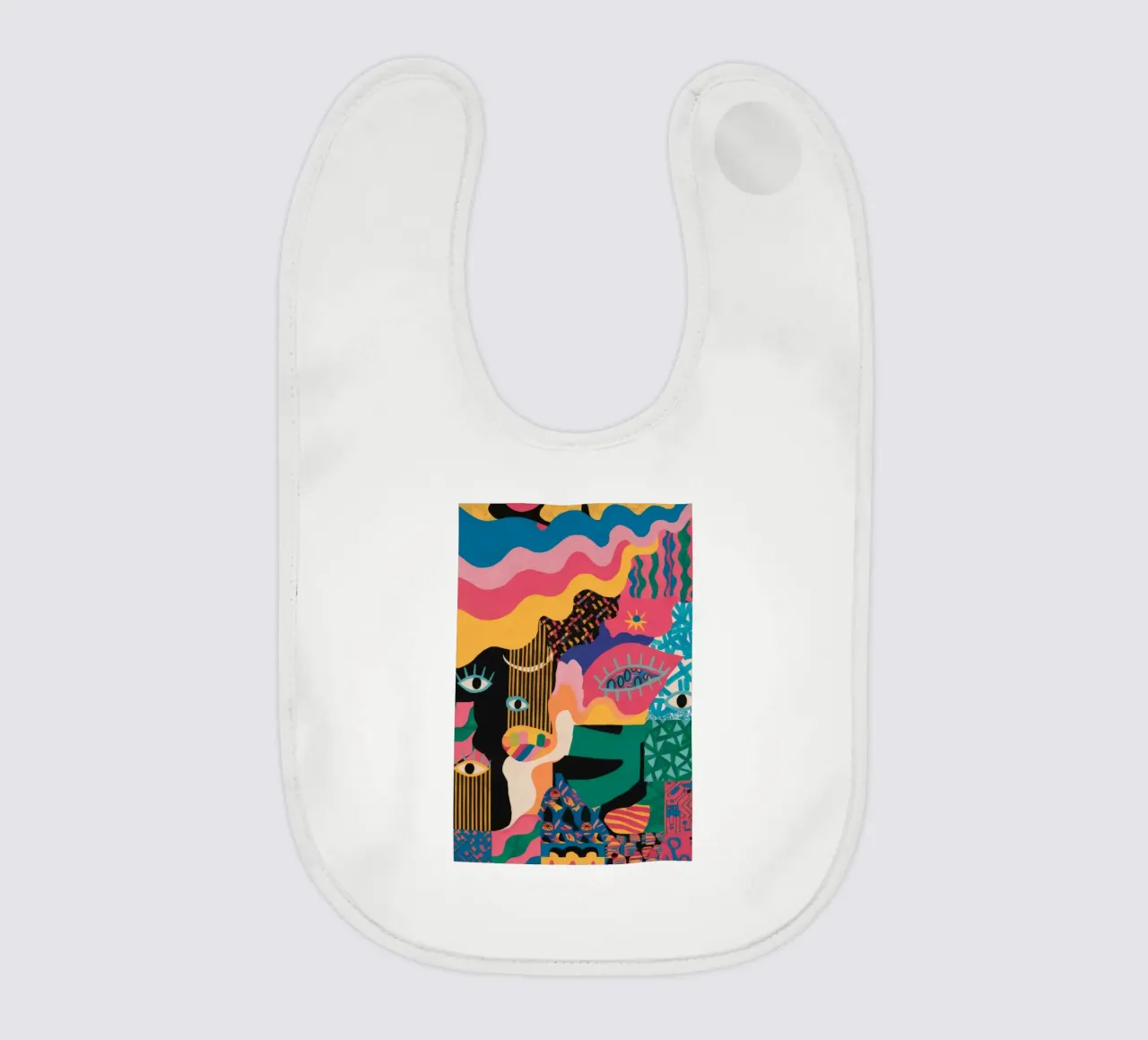 Sguardo primordiale svelato bavaglino da Zep Layers