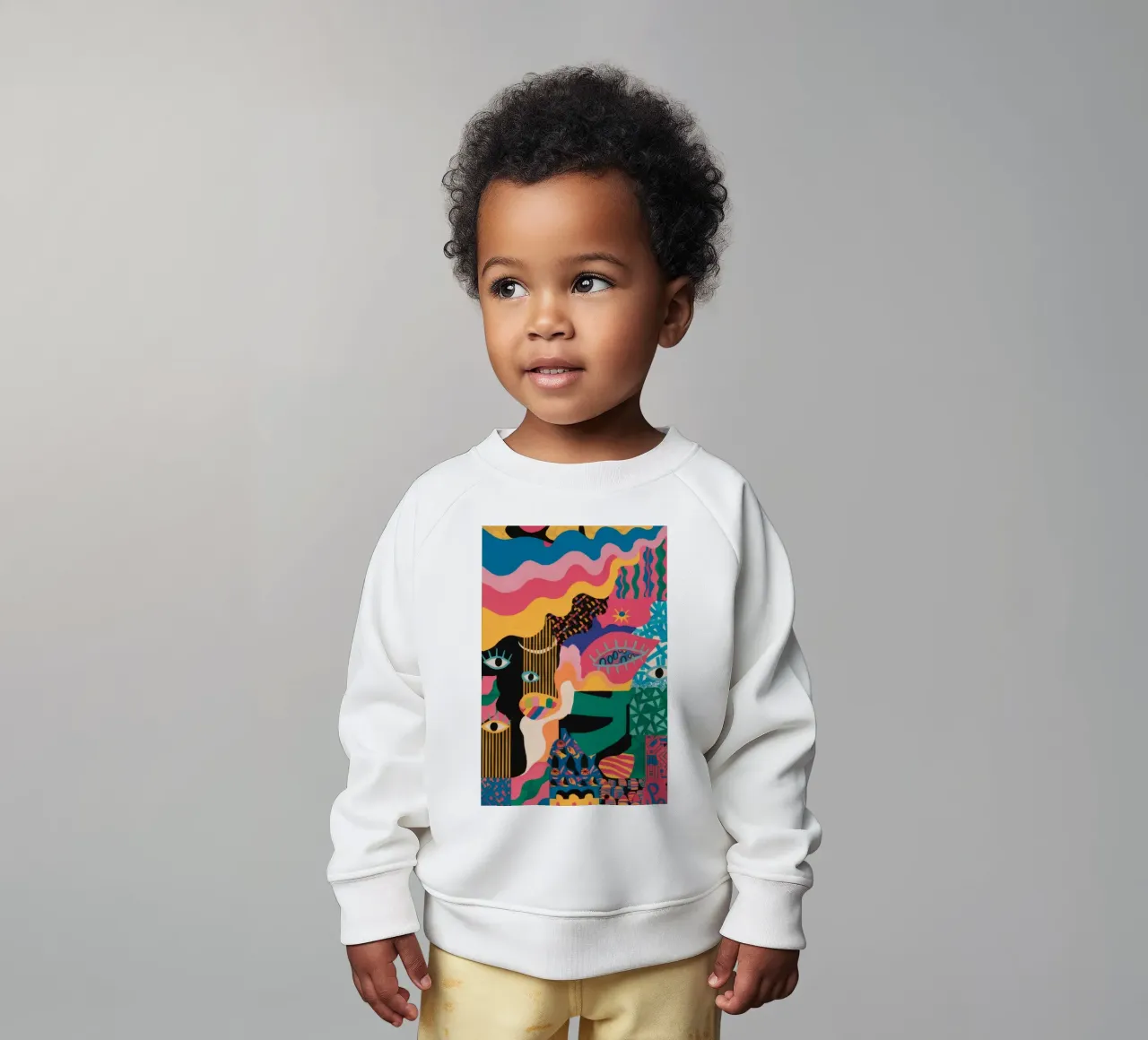 Sguardo primordiale svelato felpa neonato da Zep Layers