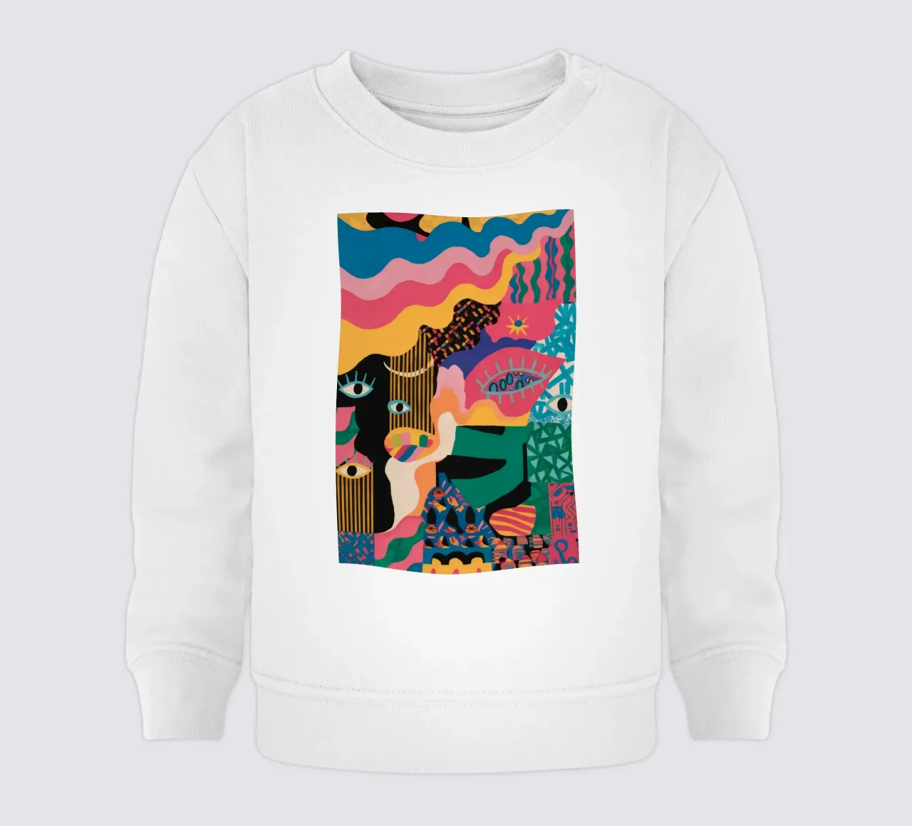 Sguardo primordiale svelato felpa neonato da Zep Layers