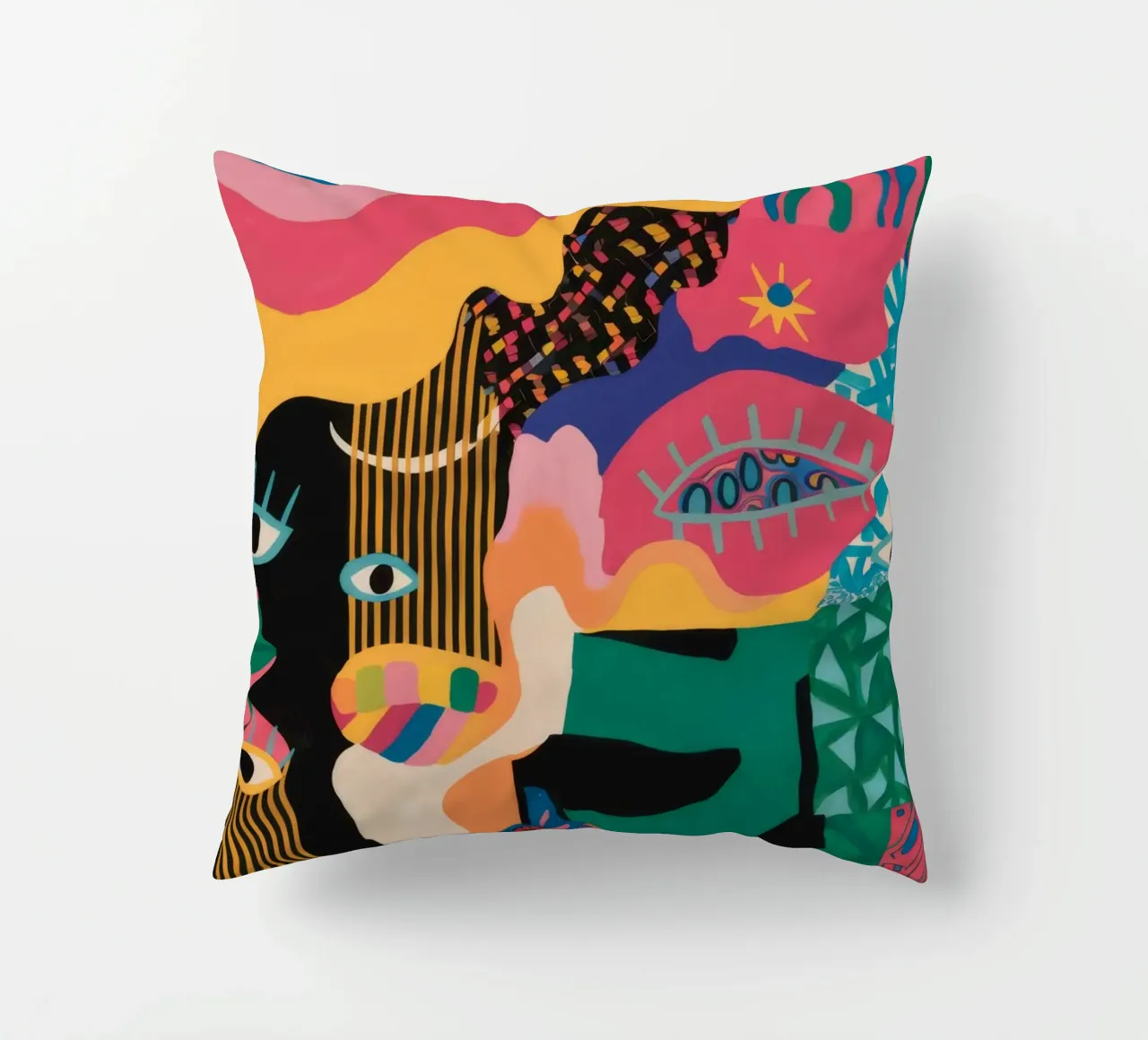 Sguardo primordiale svelato cuscino da Zep Layers