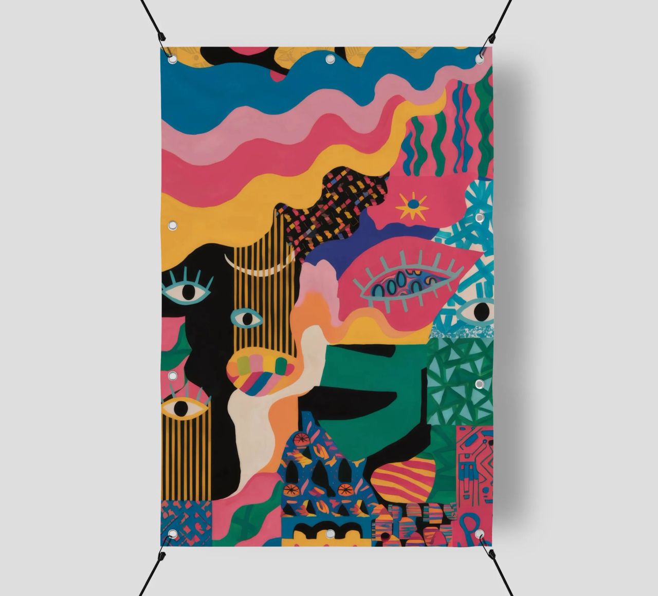 Sguardo primordiale svelato telo in pvc da Zep Layers
