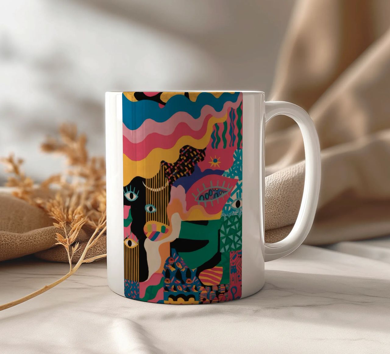 Sguardo primordiale svelato tazza in ceramica da Zep Layers
