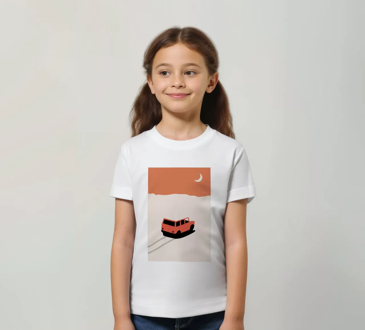 Car in Desert t-shirt bambini da Florent Bodart