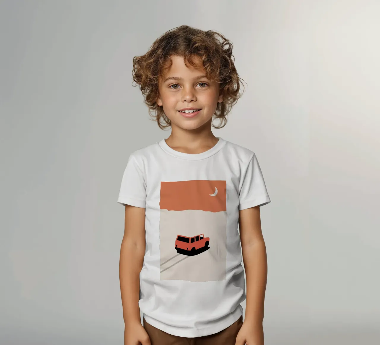 Car in Desert t-shirt bambini da Florent Bodart
