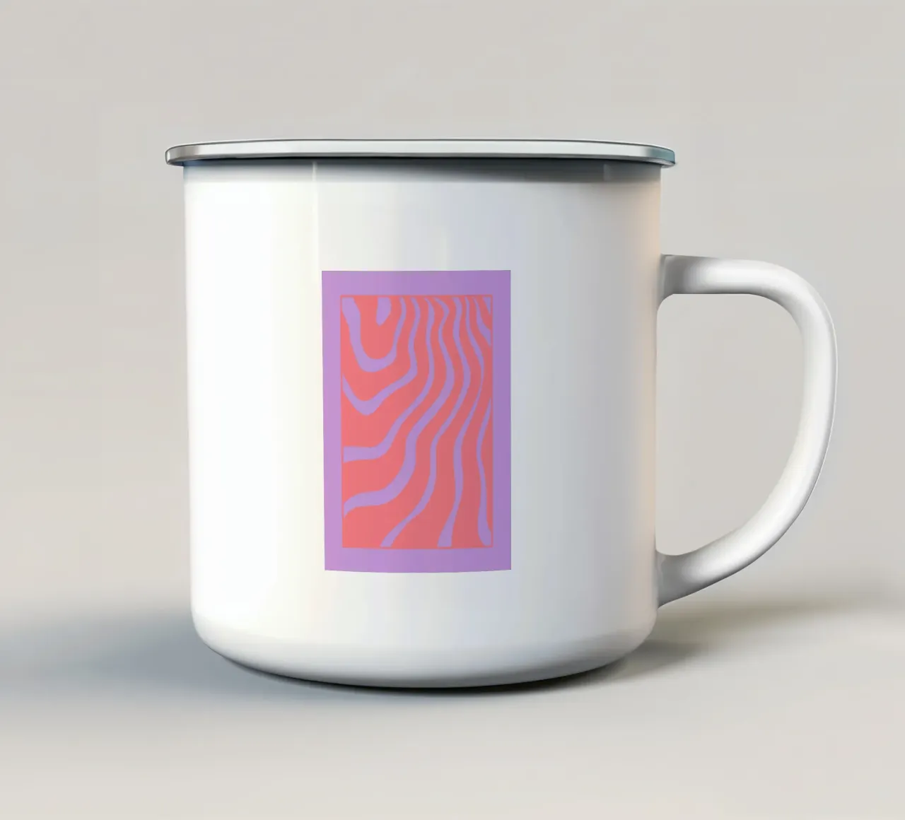Onda viola moderna tazza in smalto da MODERN NUANCE