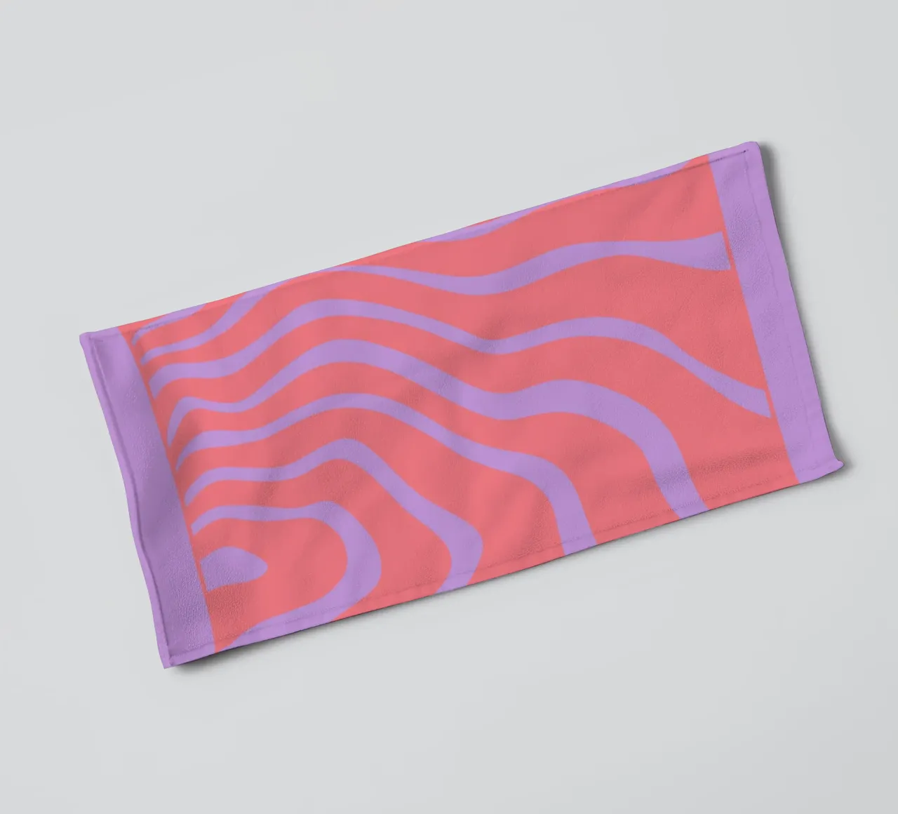 Modern Purple Wave towel by MODERN NUANCE