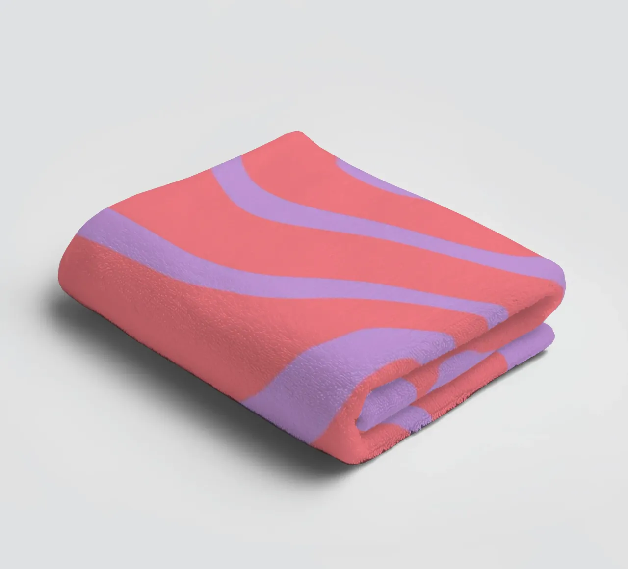 Modern Purple Wave towel by MODERN NUANCE