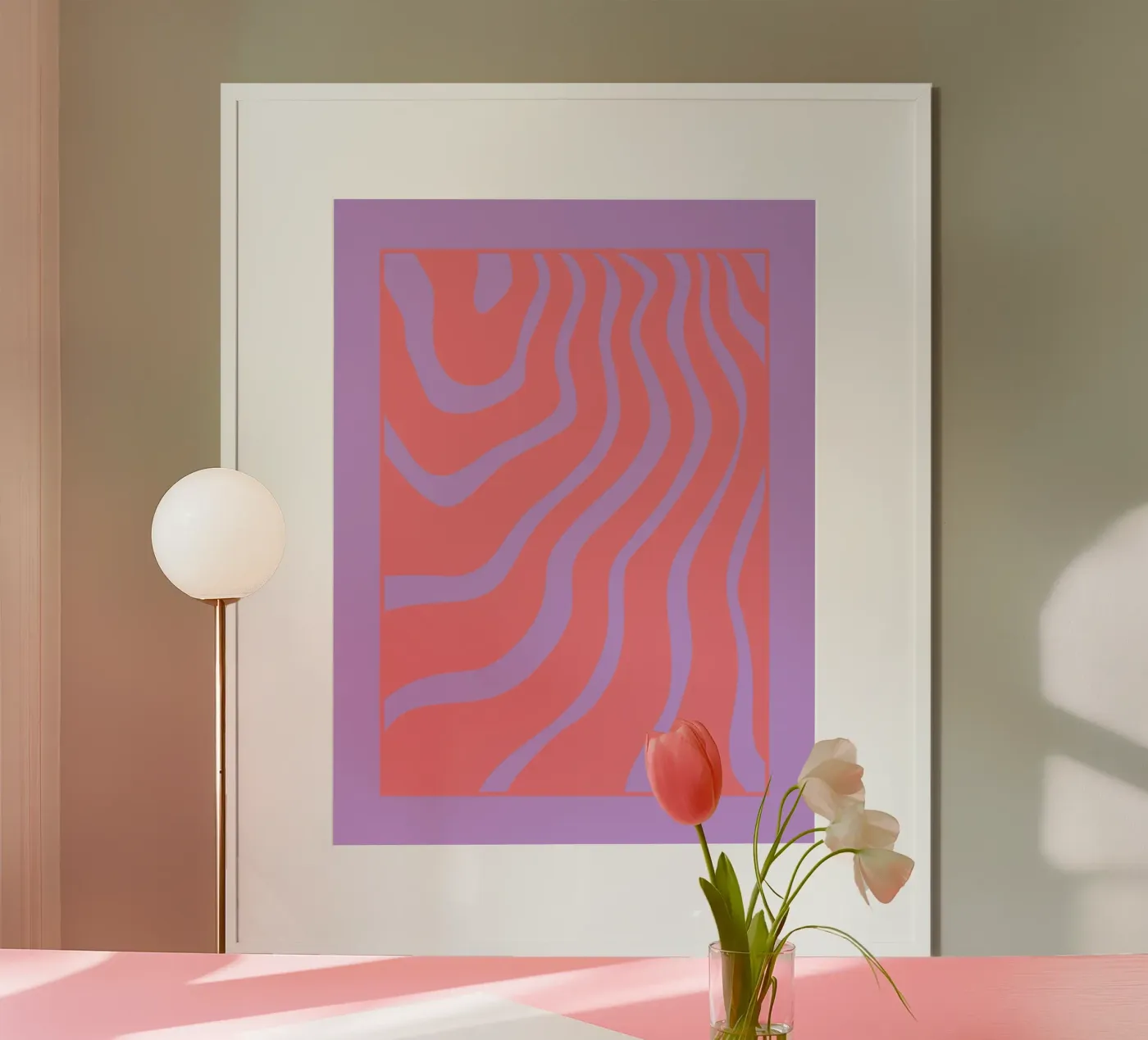 Onda viola moderna poster da MODERN NUANCE