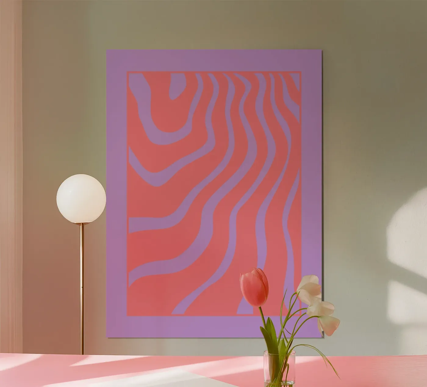 Onda viola moderna poster da MODERN NUANCE
