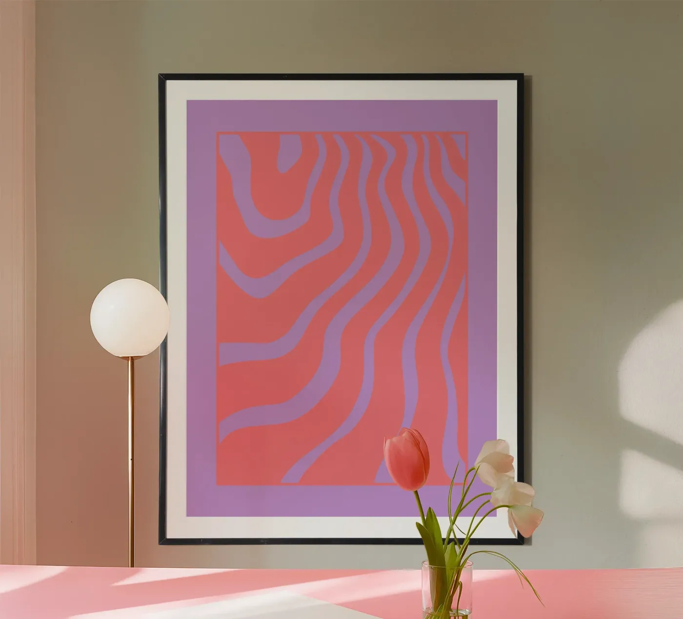Onda viola moderna poster da MODERN NUANCE