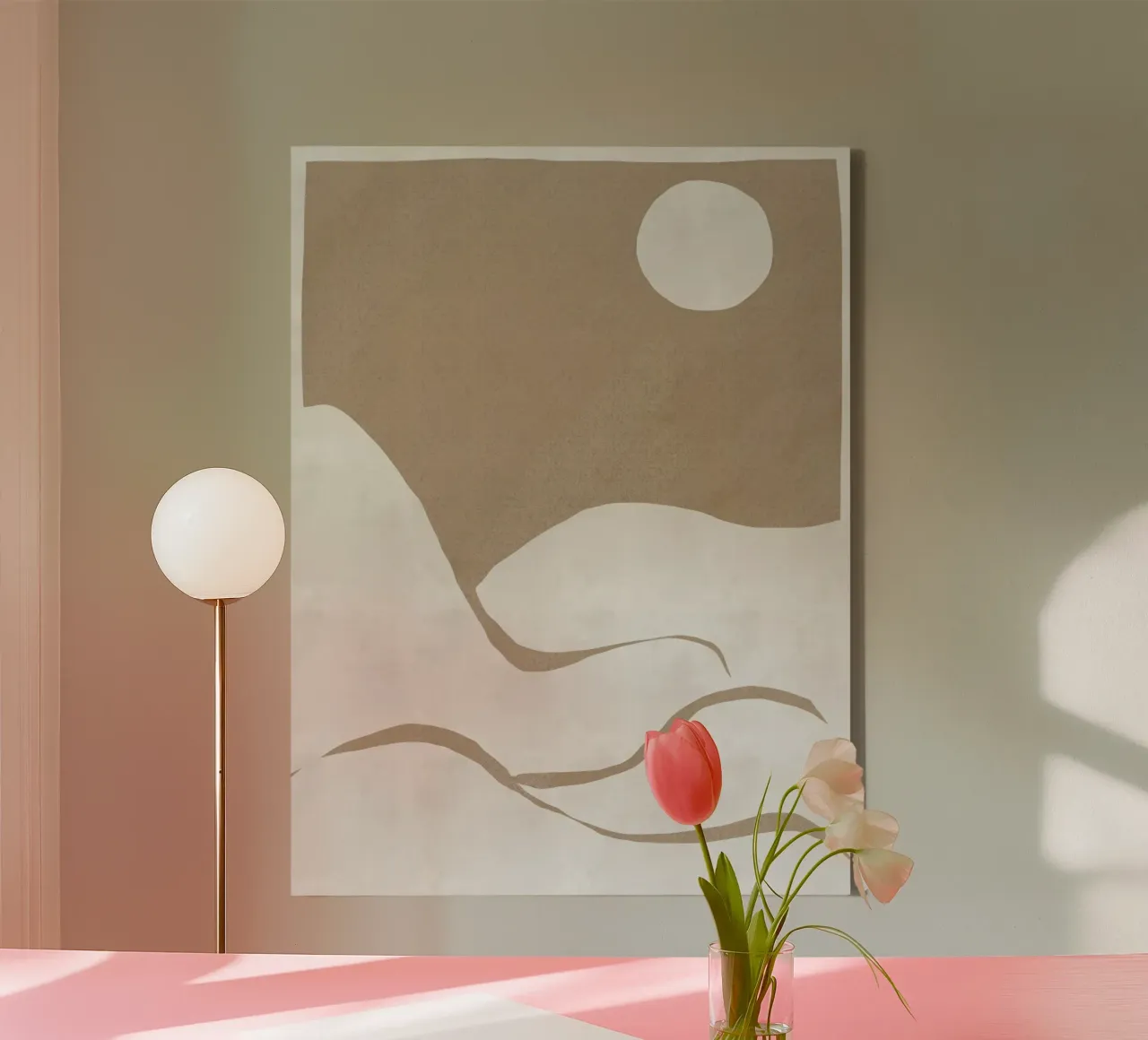 Earthy Landscape cut out 02 canvas by Little Dean