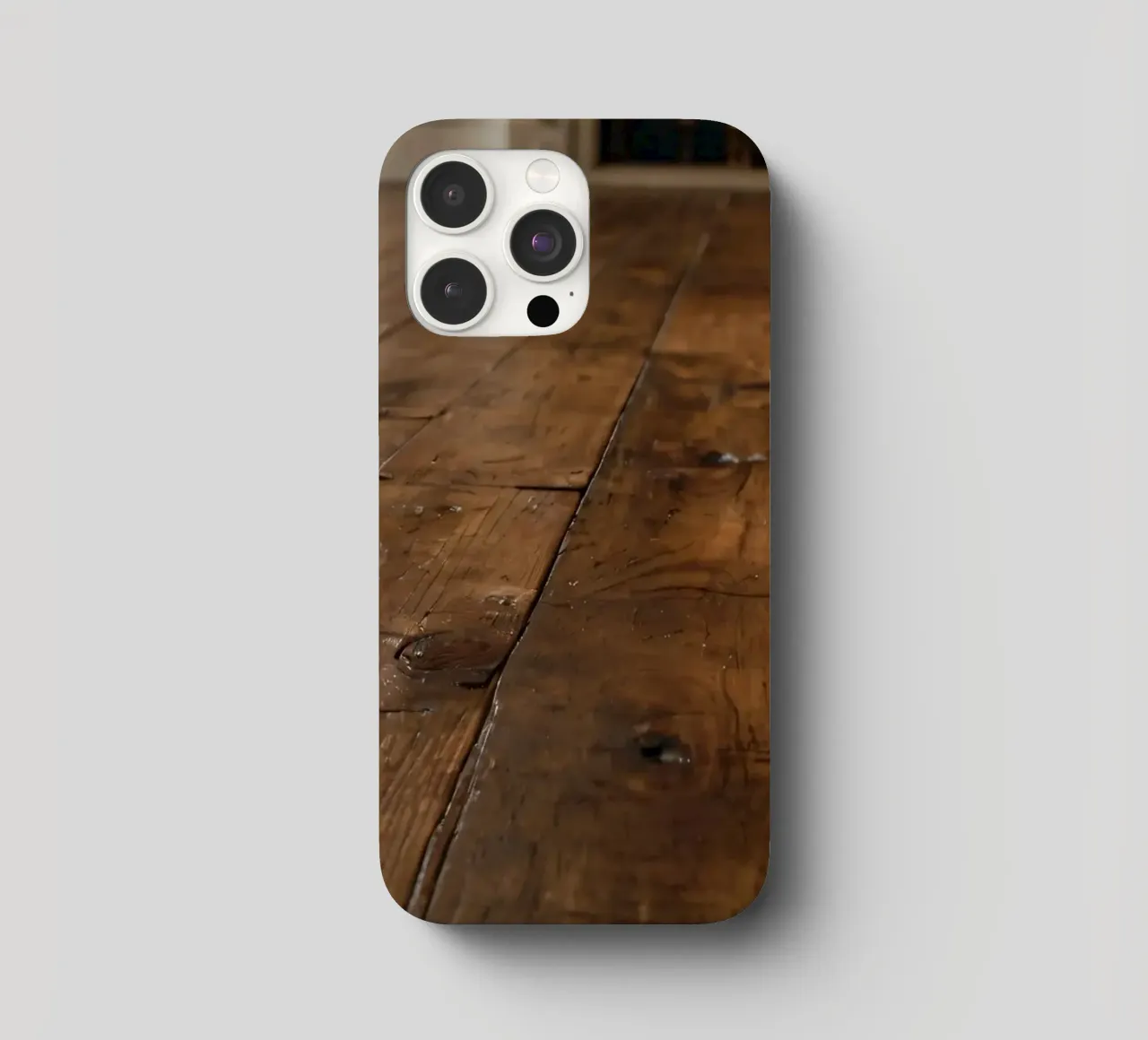 Pavimento in legno con texture ricca e lucentezza in un ambiente accogliente cover iphone da DesignDoodle