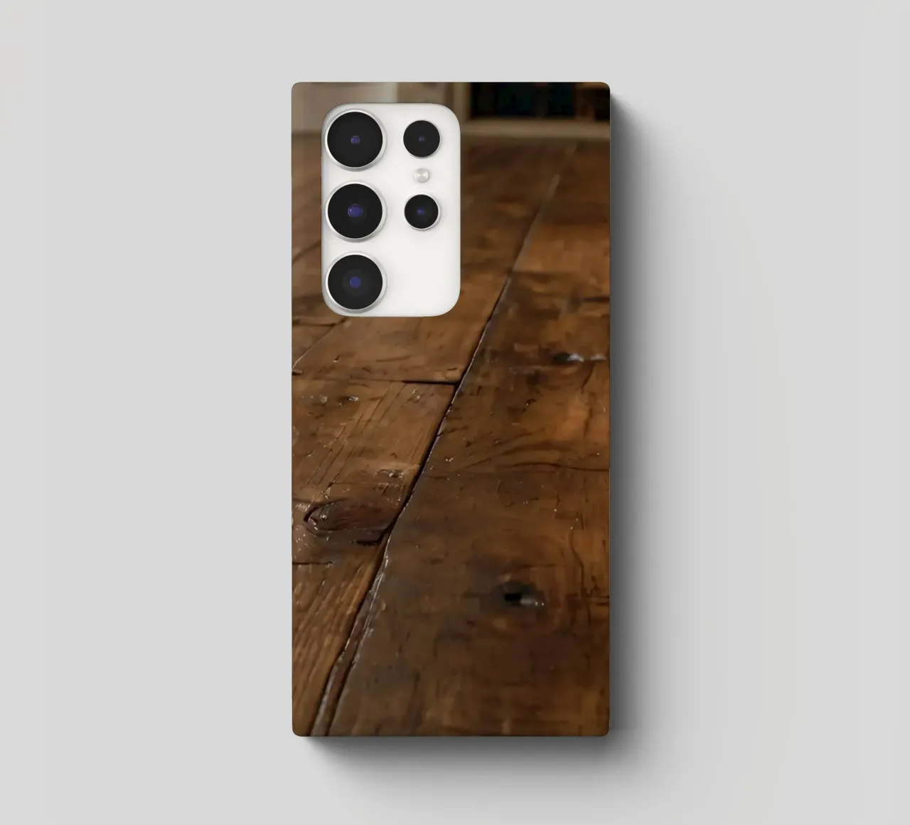 Pavimento in legno con texture ricca e lucentezza in un ambiente accogliente cover samsung da DesignDoodle