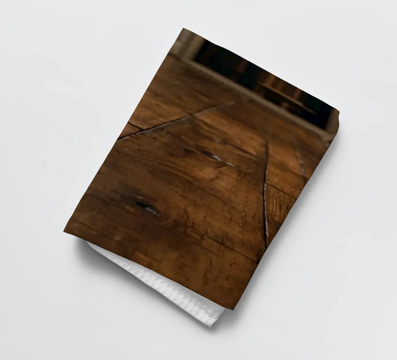Pavimento in legno con texture ricca e lucentezza in un ambiente accogliente canovaccio da cucina da DesignDoodle
