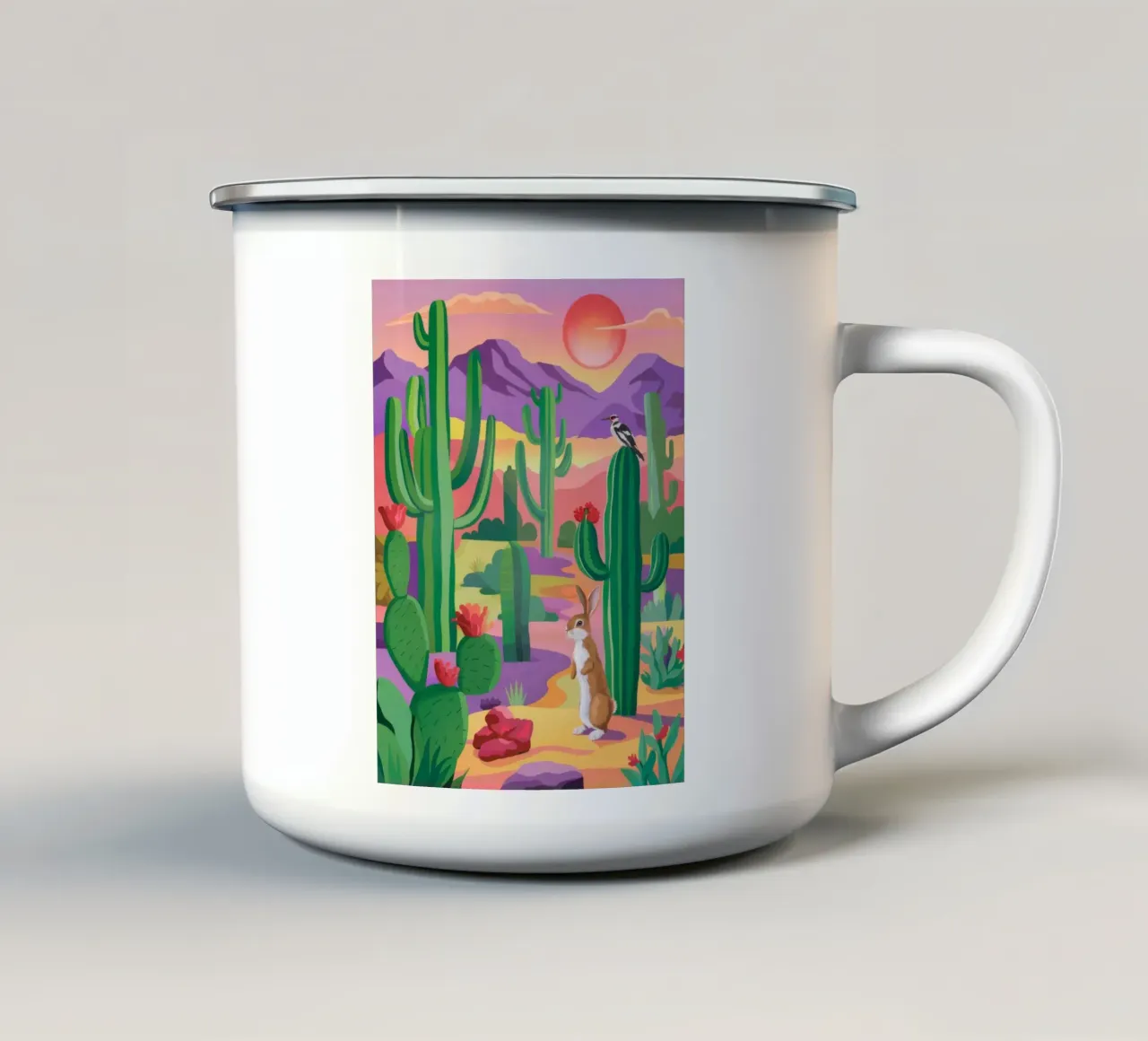 Desert Bloom Vista tazza in smalto da Zep Layers
