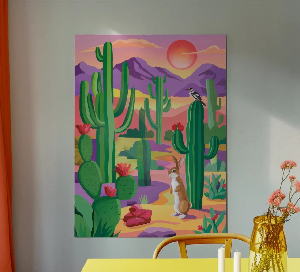 Desert Bloom Vista poster con telaio in plastica da Zep Layers