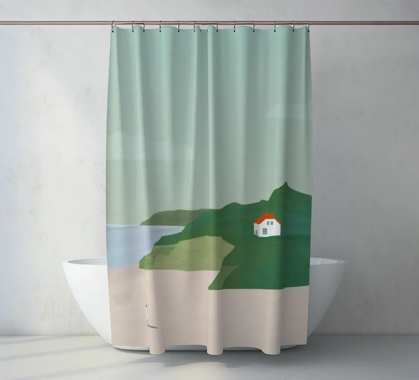 Denmark douchegordijn van Katinka Reinke