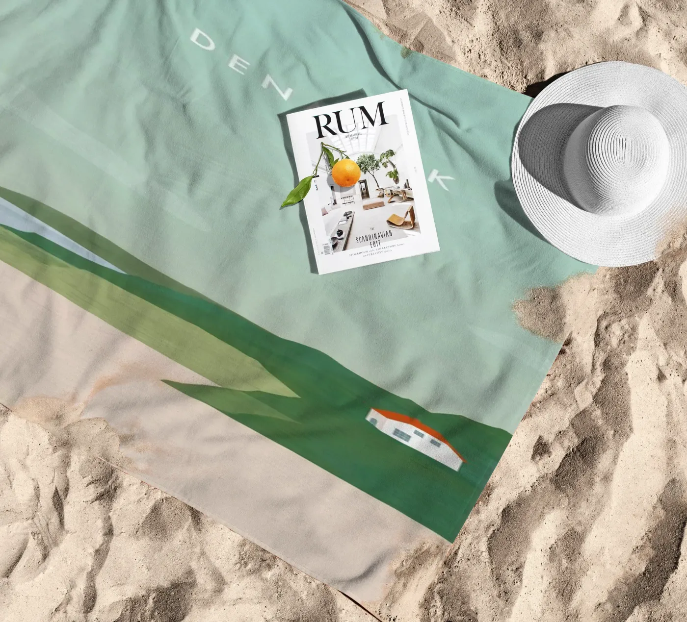 Denmark beach towel by Katinka Reinke