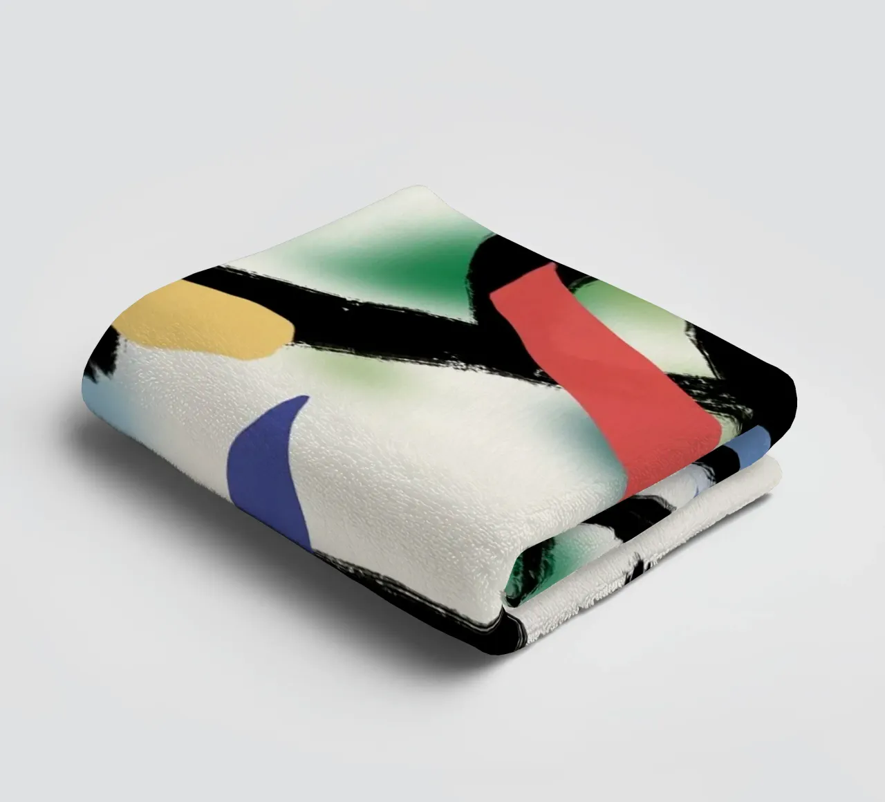 Speelse bladeren en takken badhanddoek van Little Dean