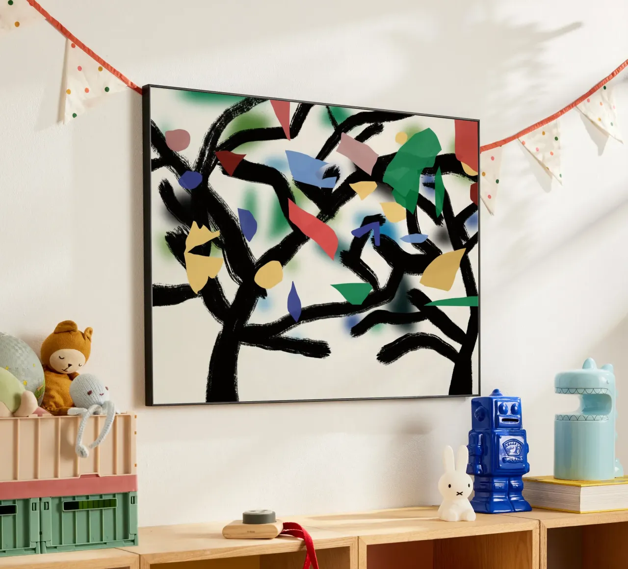 Foglie e rami giocosi alluminio dibond da Little Dean