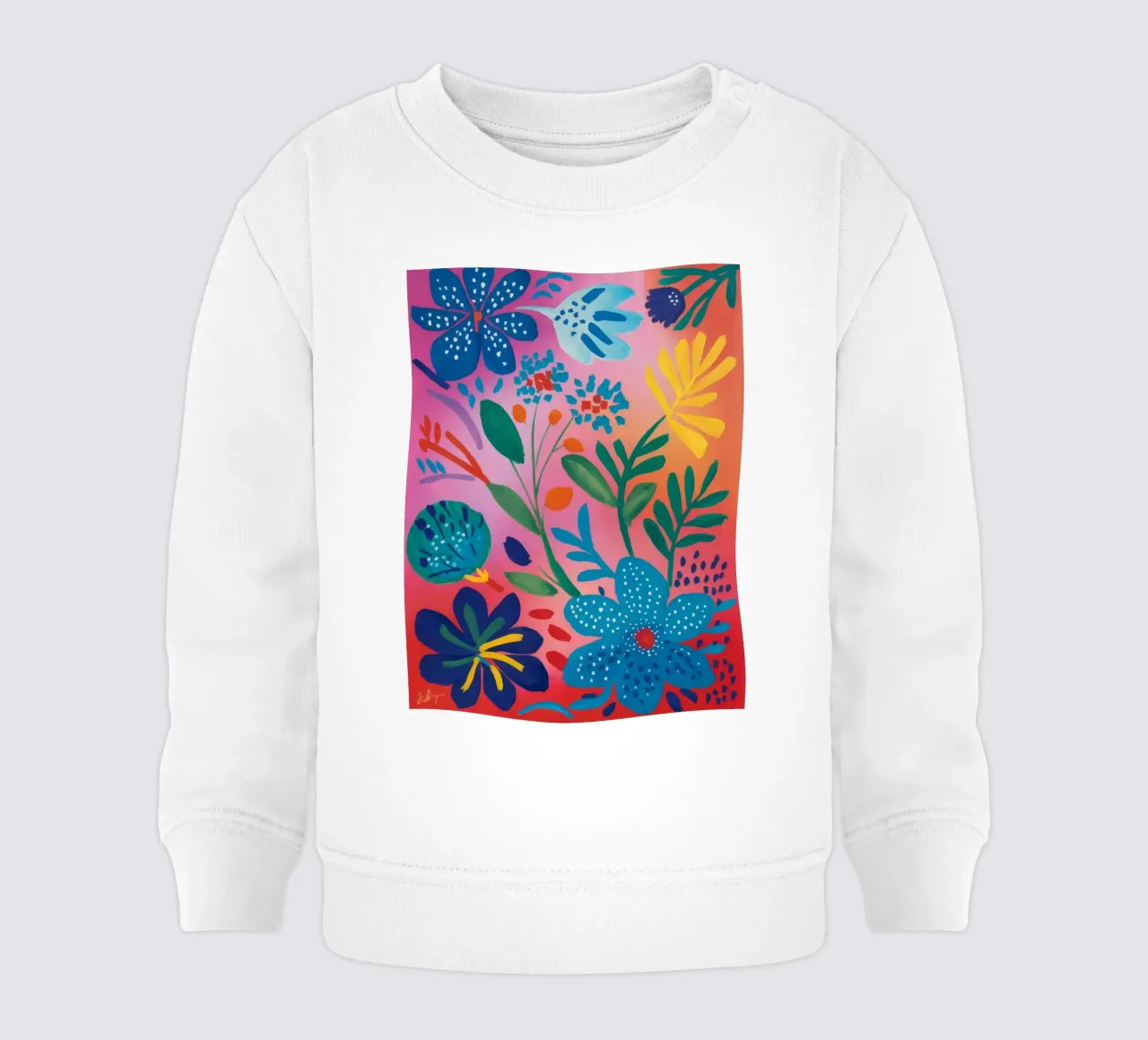 Oceanic Coral Dream baby sweatshirt by Zep Layers