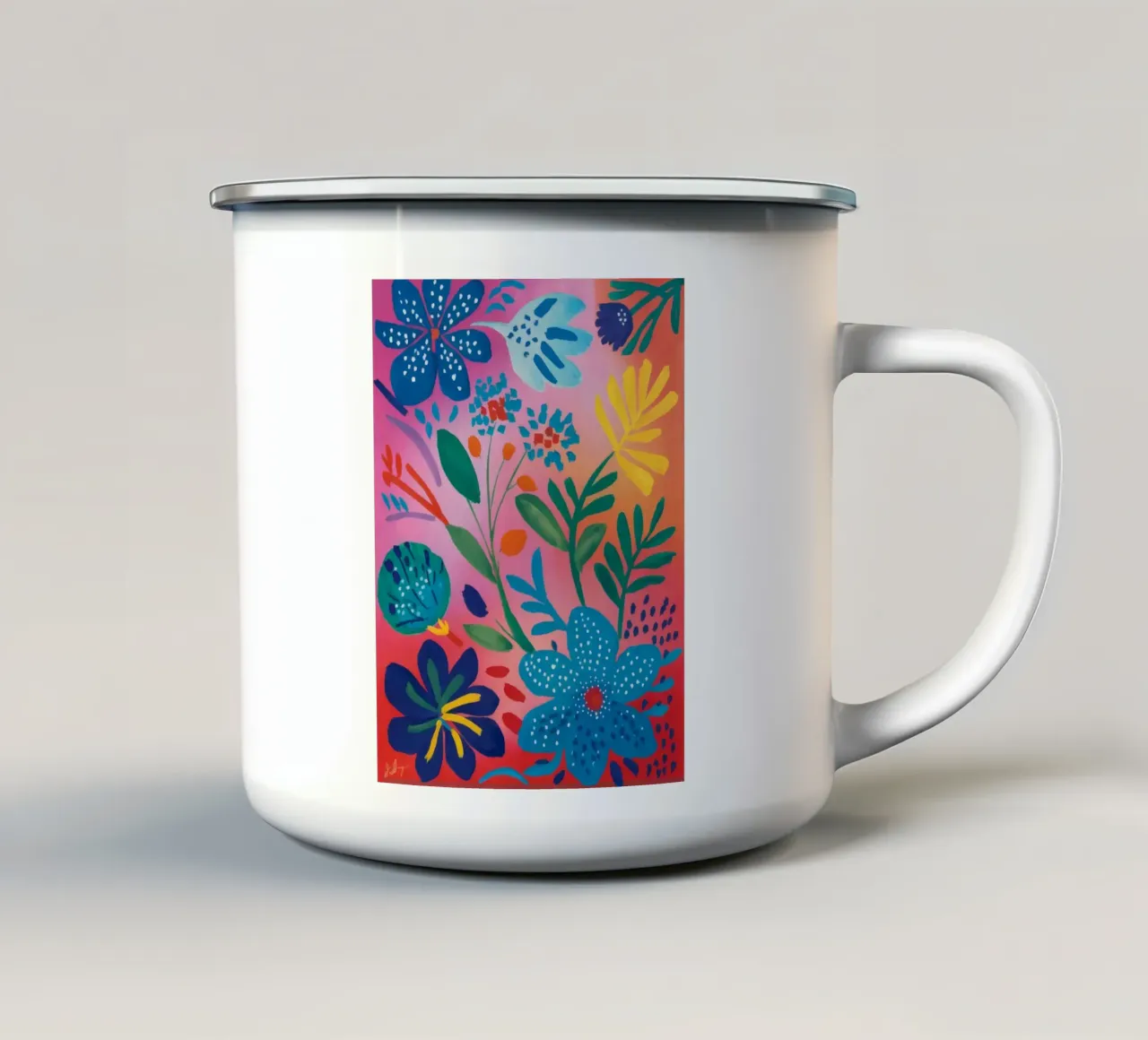Sogno corallino oceanico tazza in smalto da Zep Layers