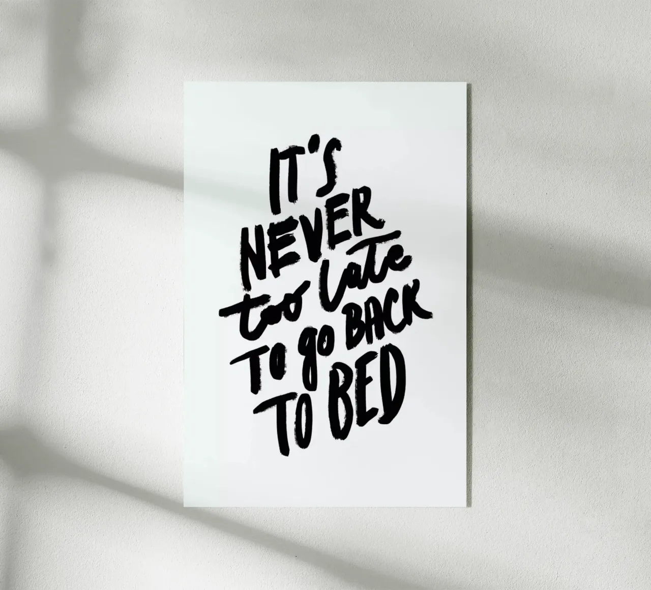 Go Back to Bed plexiglass da Studio One