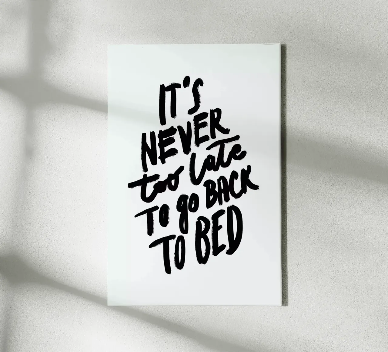 Go Back to Bed tela con Cornice a cassetta da Studio One