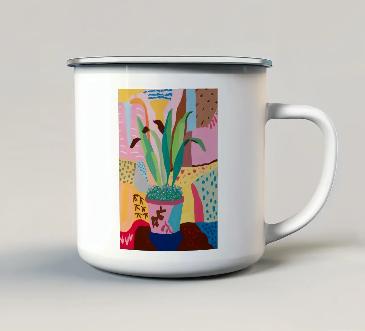 Stilleven heiligdom emaille mok van Zep Layers