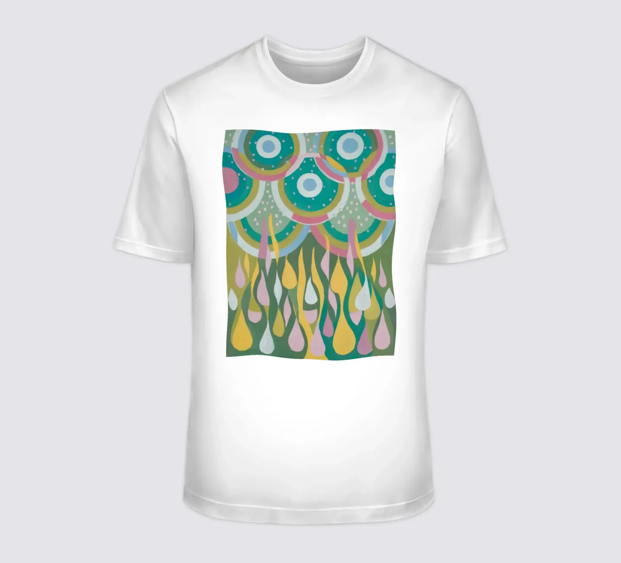 Aqua Cascade Shimmer t-shirt by Zep Layers