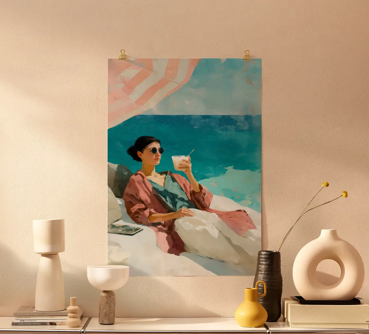 Chillout met ijs poster van Justyna Jaszke JBJart