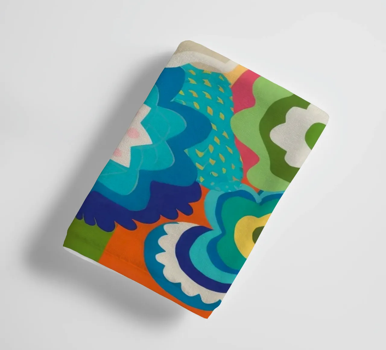 Cerulean Blossom Ecstasy towel by Zep Layers