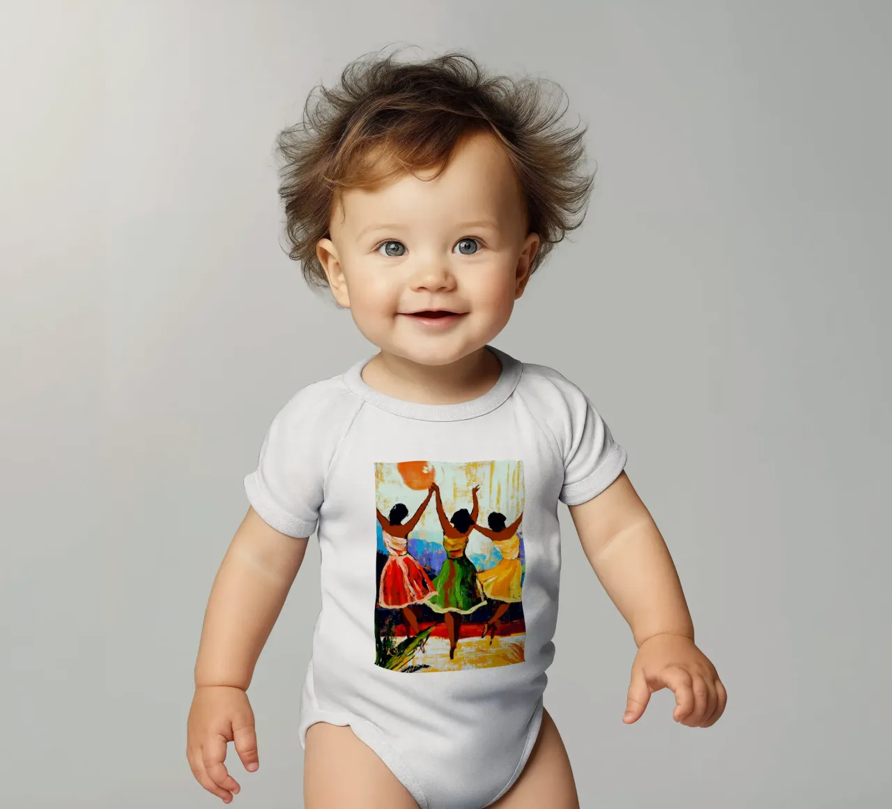 Donne danzanti body neonato maniche corte da Justyna Jaszke JBJart