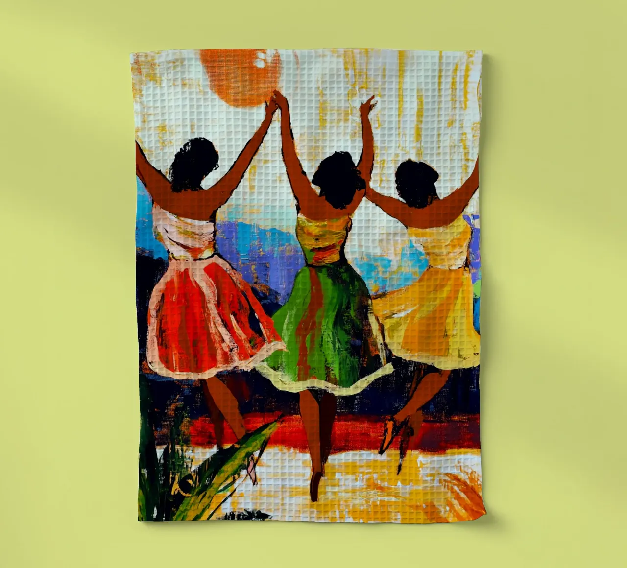 Donne danzanti canovaccio da cucina da Justyna Jaszke JBJart