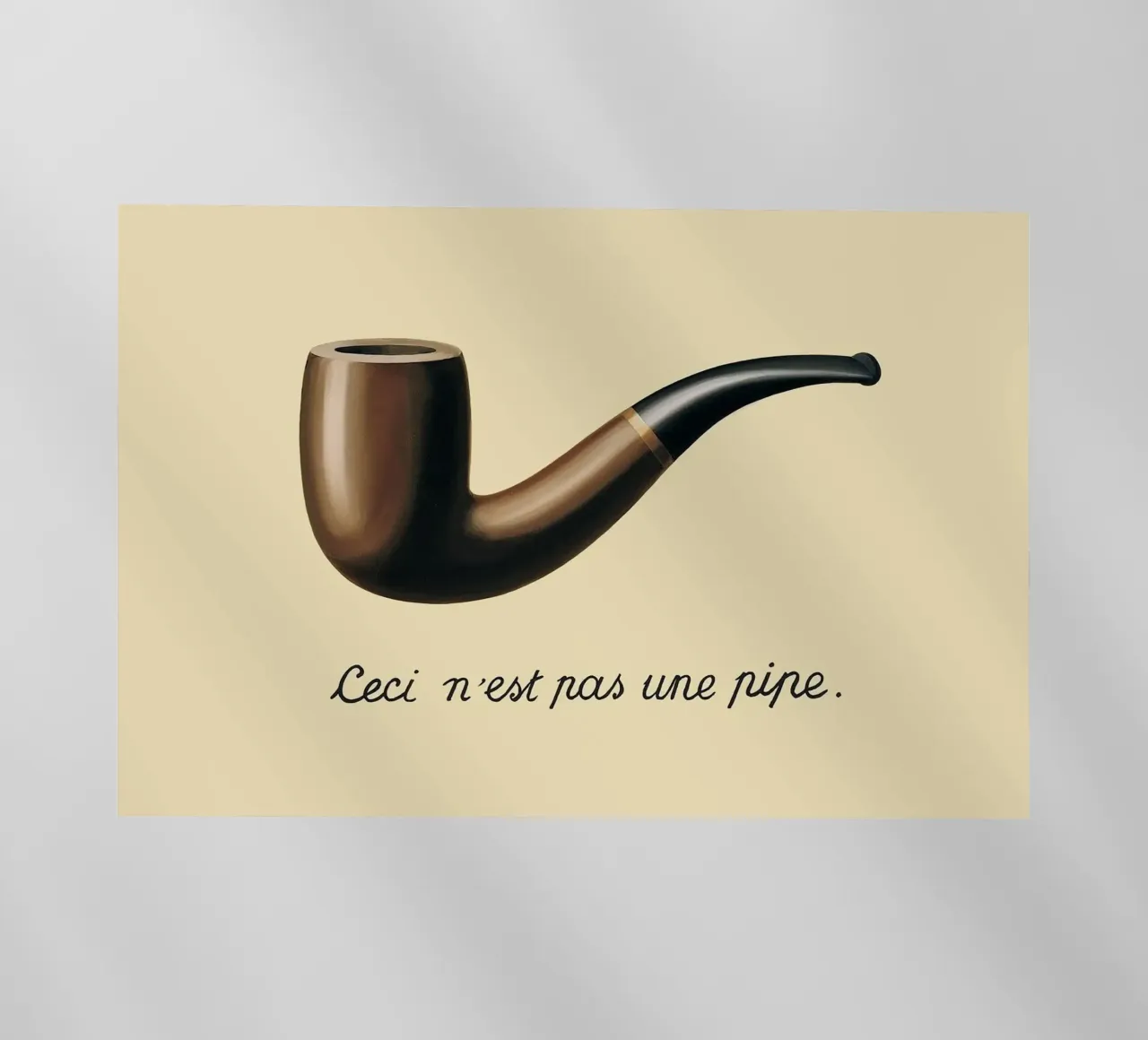 Ceci n'est pas une pipe" - René Magritte pellicola backlit da Classic Art Prints