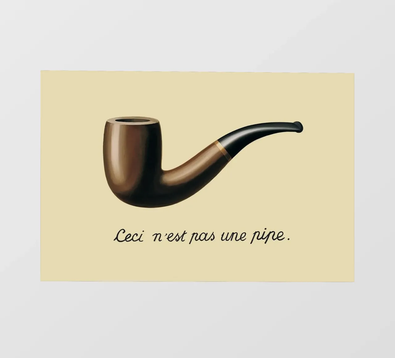 Ceci n'est pas une pipe" - René Magritte telo in pvc da Classic Art Prints