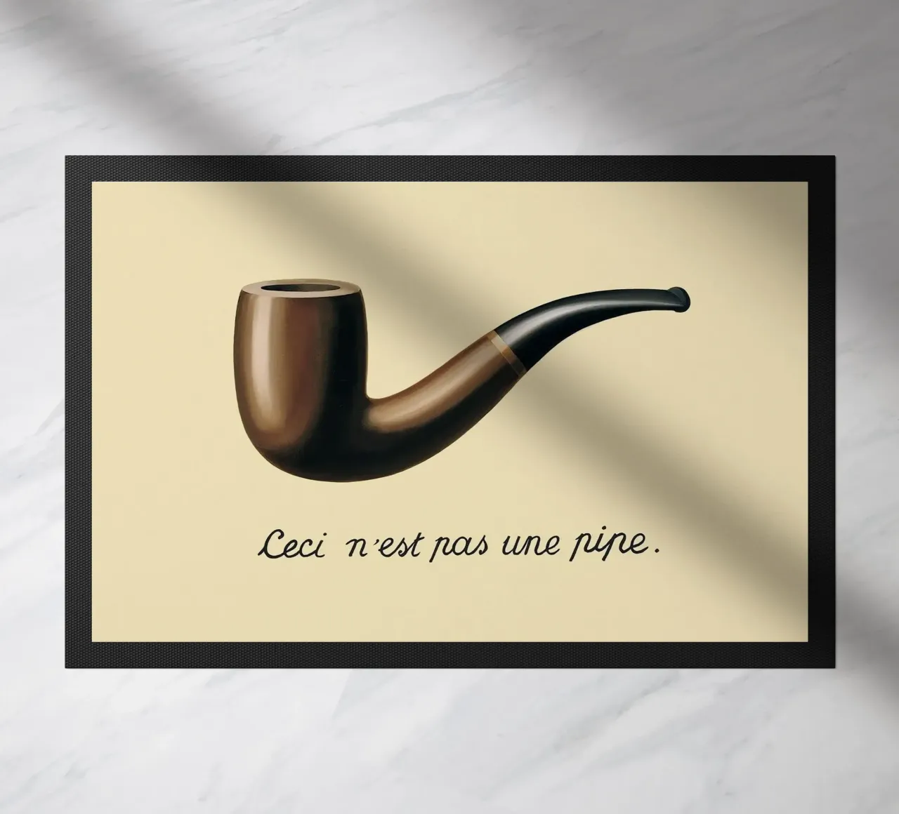 Ceci n'est pas une pipe" - René Magritte zerbino da Classic Art Prints