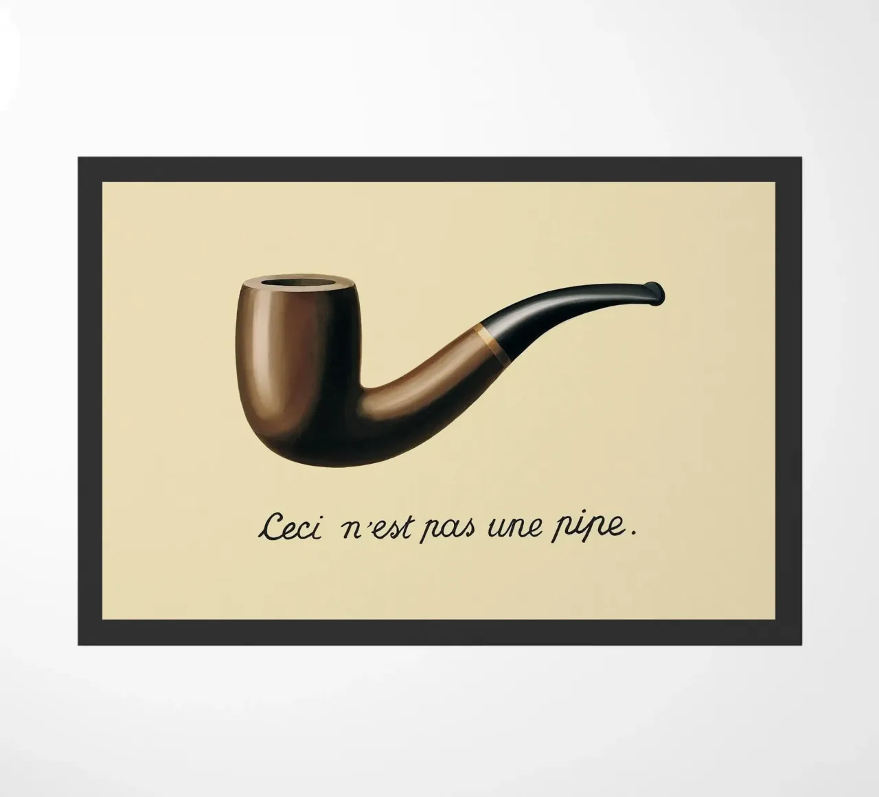 Ceci n'est pas une pipe" - René Magritte zerbino da Classic Art Prints