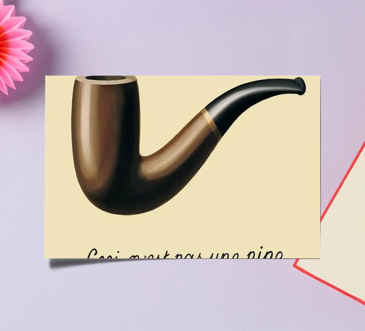 Ceci n'est pas une pipe" - René Magritte Stickerbogen von Classic Art Prints