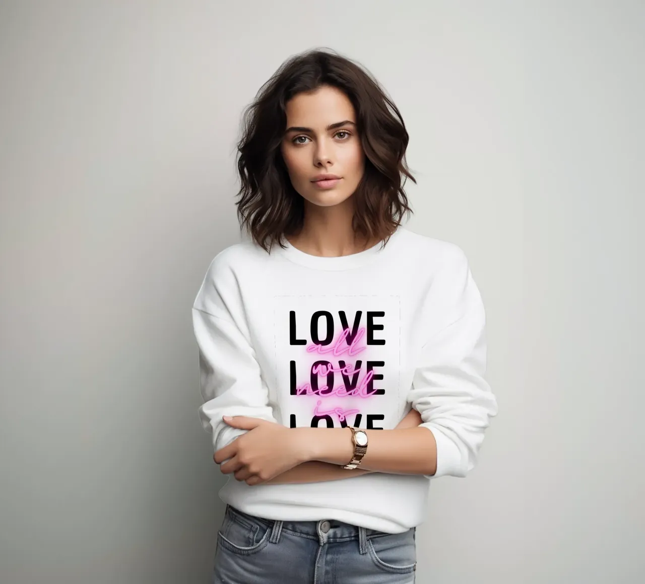 All we need is LOVE felpa da DigiWunderwerk