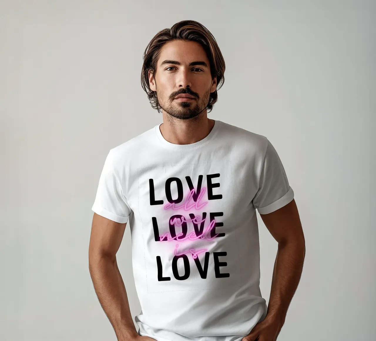 All we need is LOVE T-Shirt von DigiWunderwerk