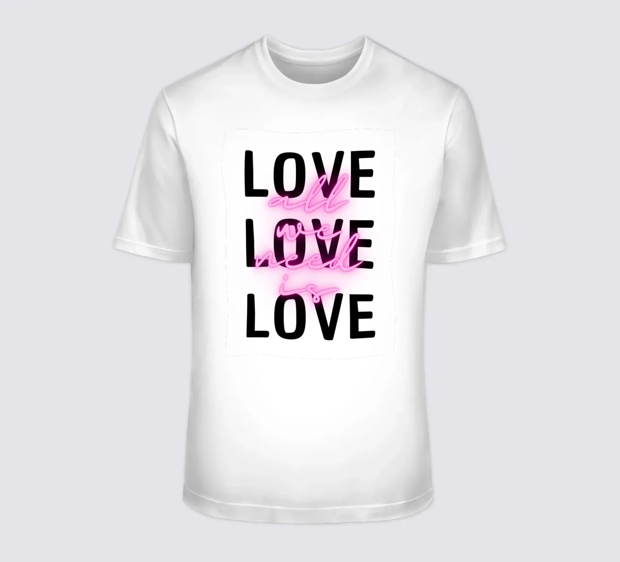All we need is LOVE T-Shirt von DigiWunderwerk