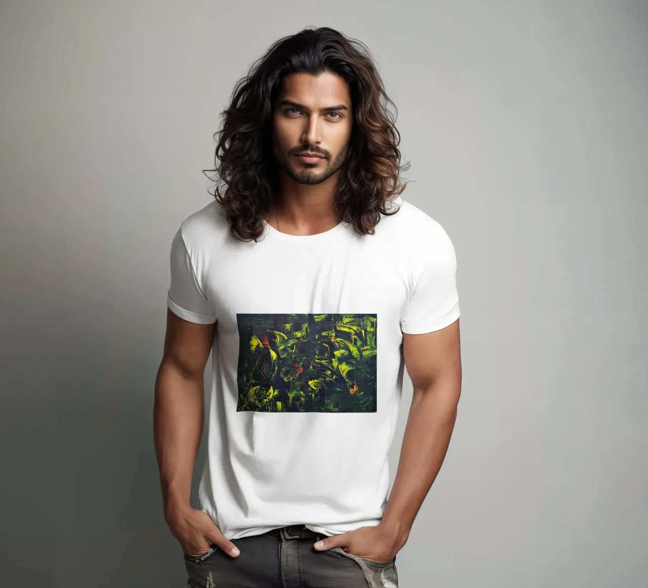 FONTAINE DE JOUVENCE t-shirt by Thierry Vobmann Abstract painting