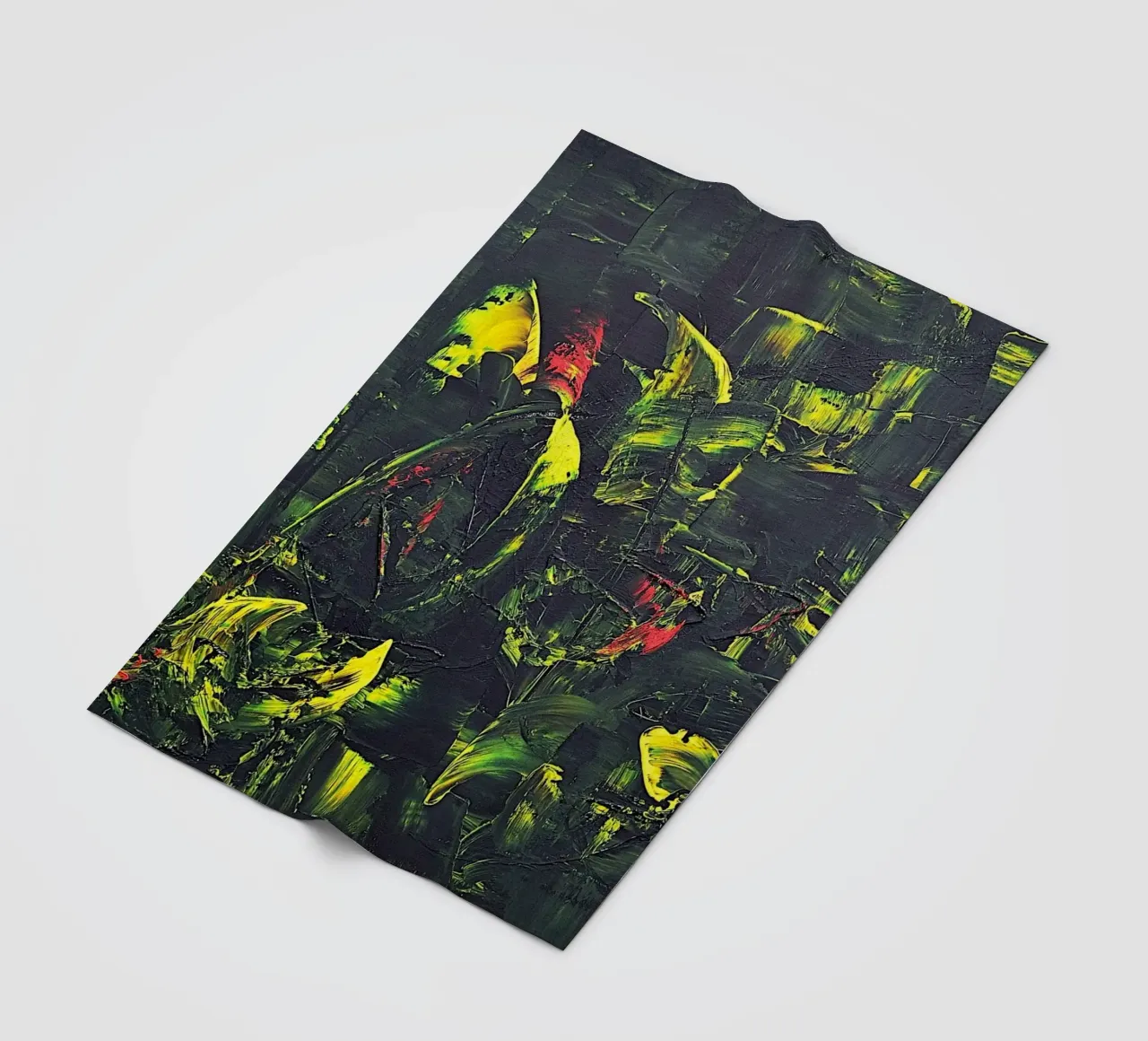 FONTAINE DE JOUVENCE fleece blanket by Thierry Vobmann Abstract painting