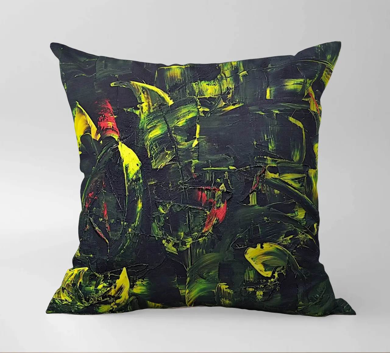 FONTAINE DE JOUVENCE decorative cushion by Thierry Vobmann Abstract painting