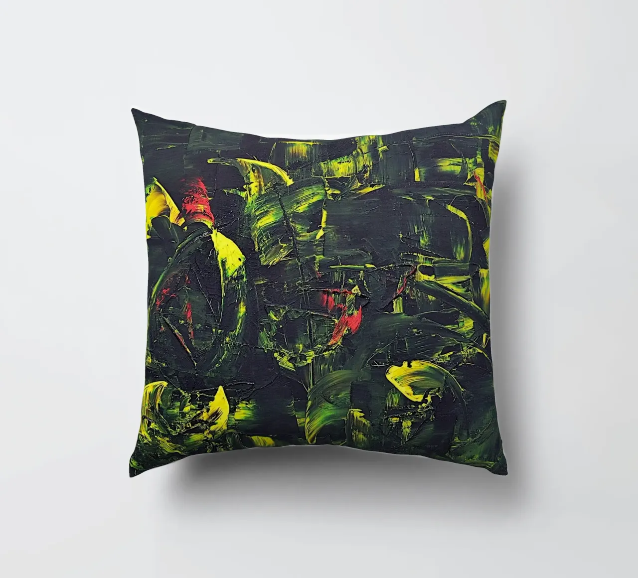 FONTAINE DE JOUVENCE decorative cushion by Thierry Vobmann Abstract painting