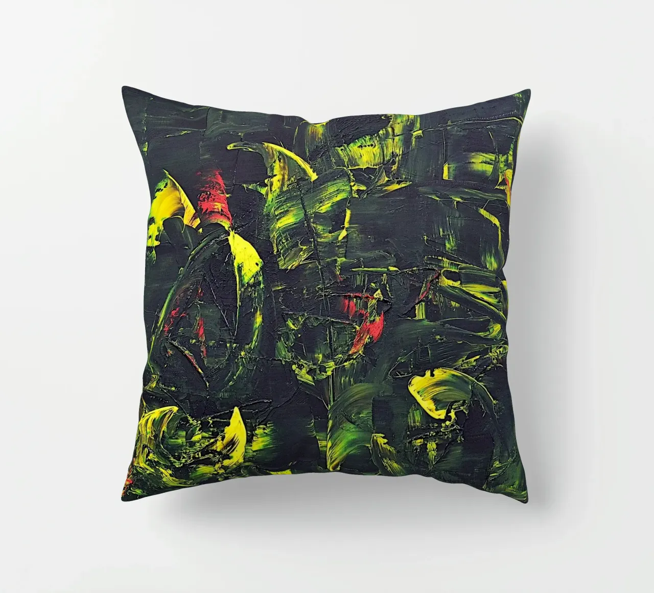 FONTAINE DE JOUVENCE decorative cushion by Thierry Vobmann Abstract painting