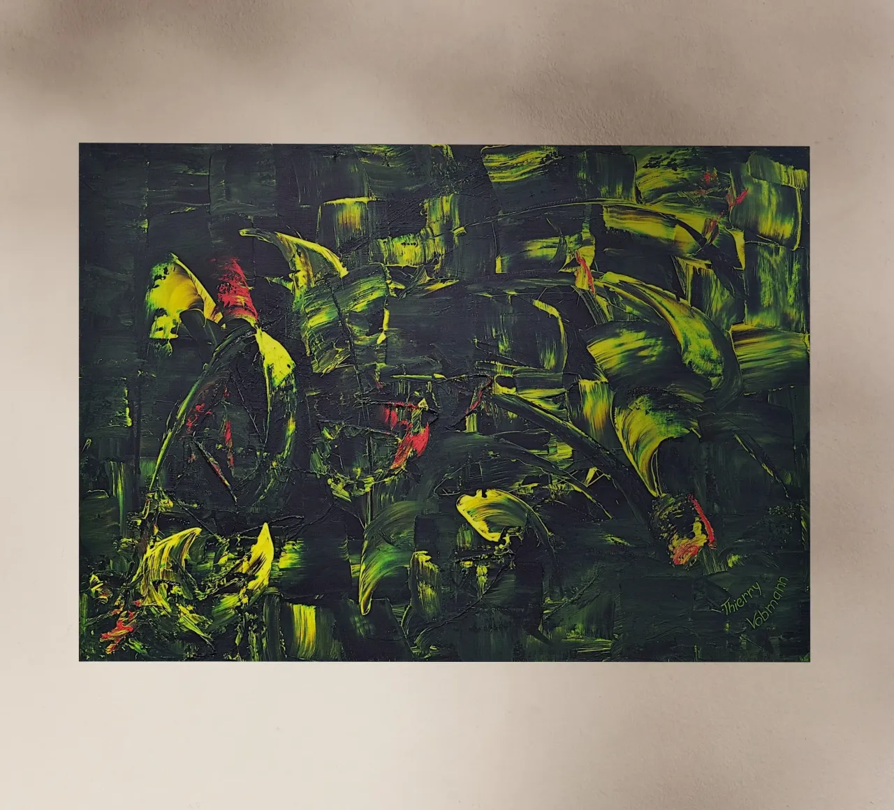 FONTAINE DE JOUVENCE backlit film by Thierry Vobmann Abstract painting