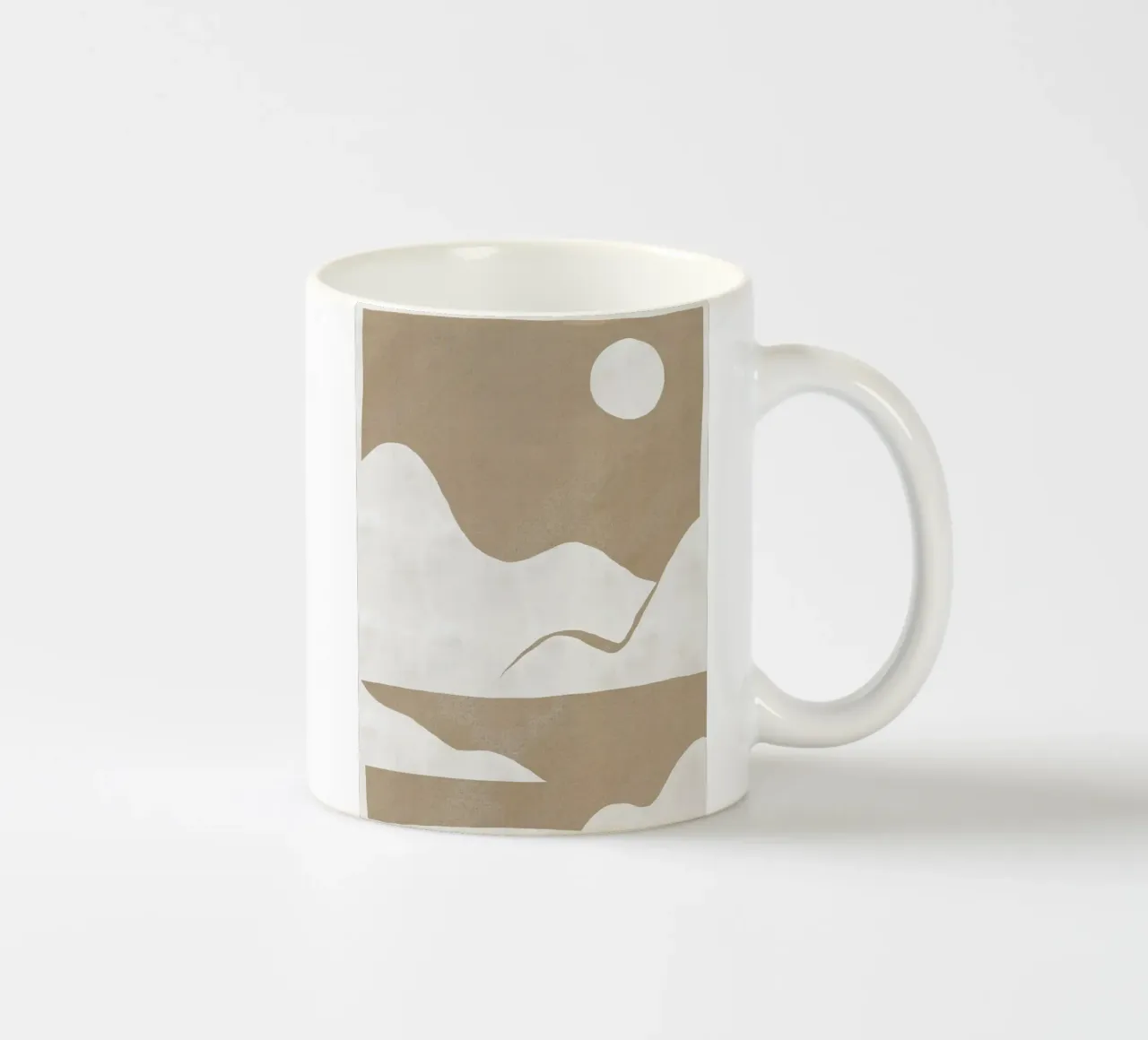 Paesaggio minimale ritagliato 03 tazza in ceramica da Little Dean