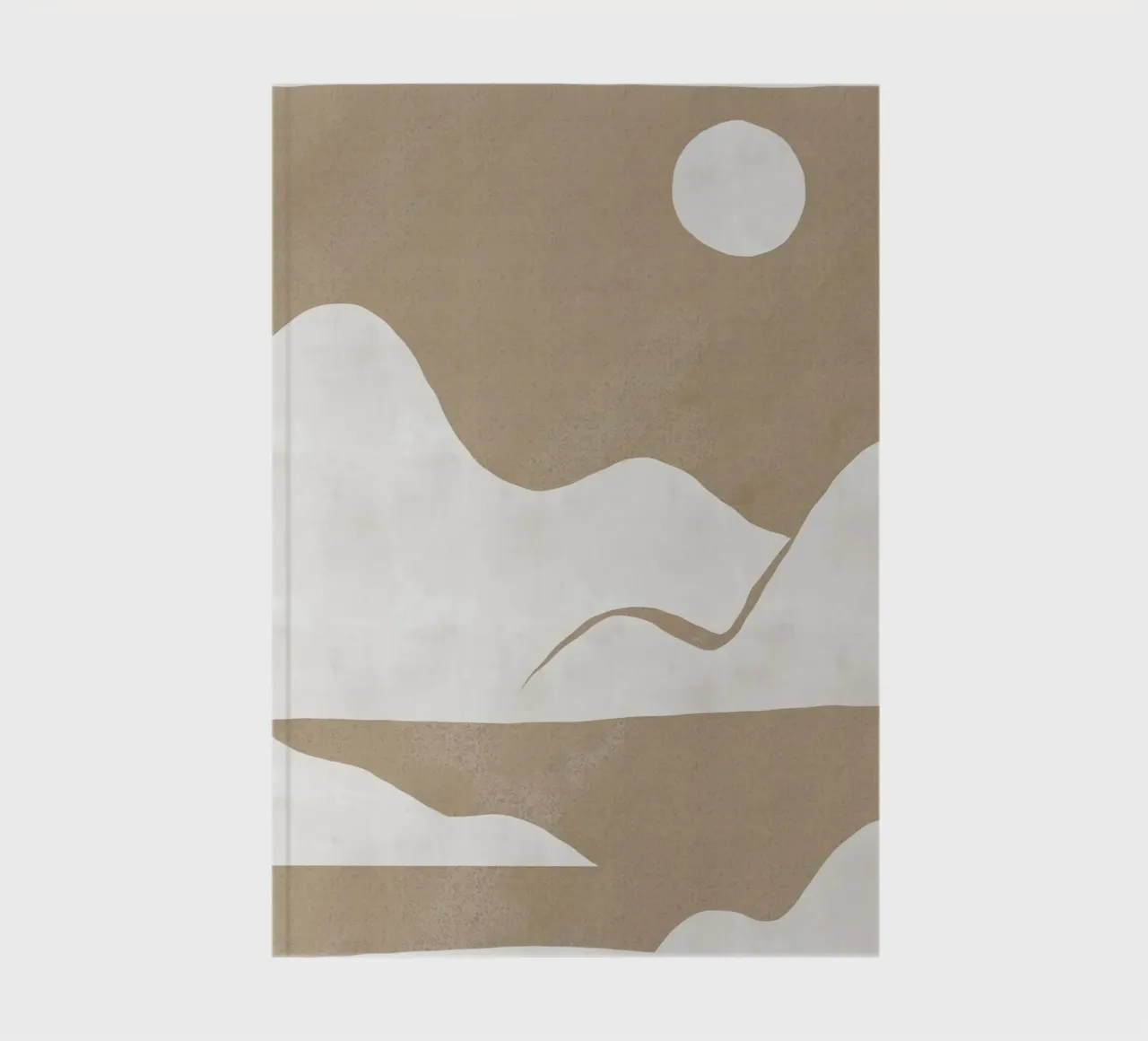Minimal landscape cut out 03 notebook by Little Dean